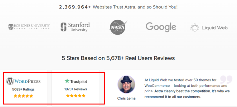 Example of Trust Badge On A Website