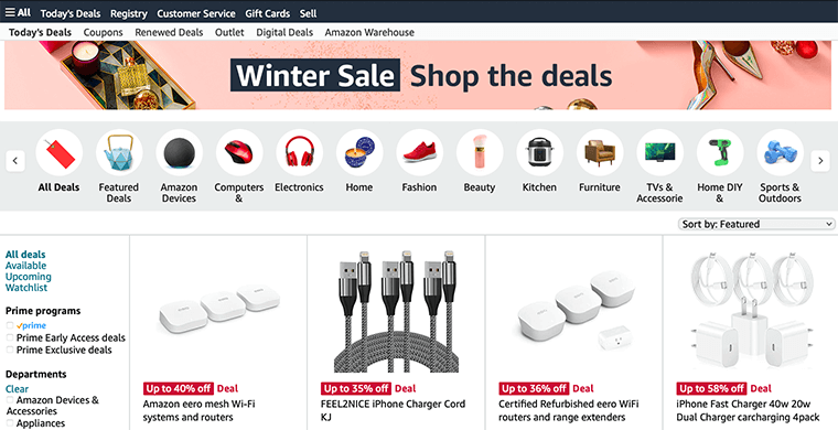 Example of Dynamic Web Page (Amazon Product Page)