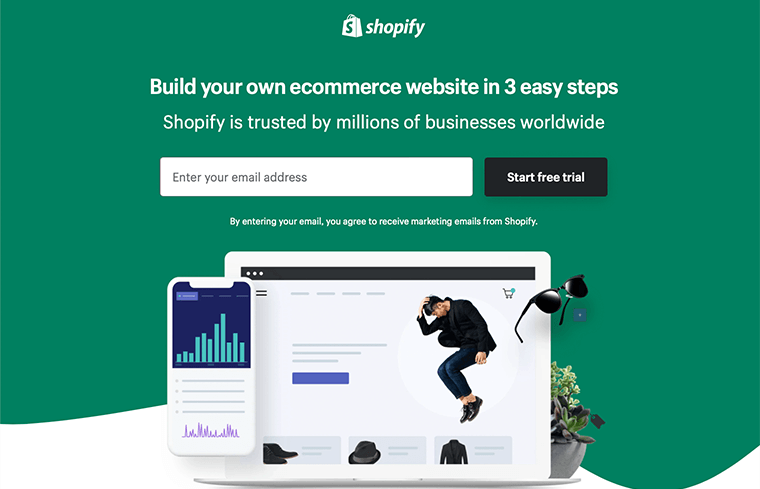 Shopify Landing Page (Static Web Page Example)