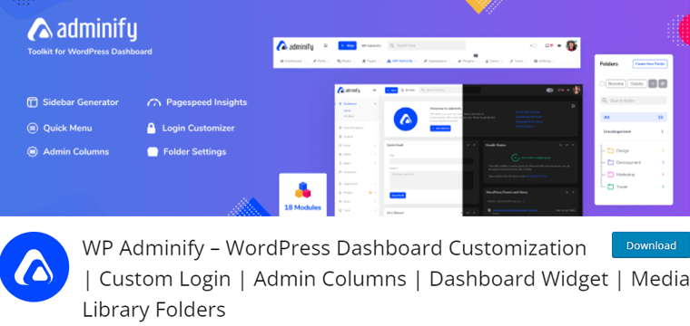 Adminify WordPress Dashboard Plugin