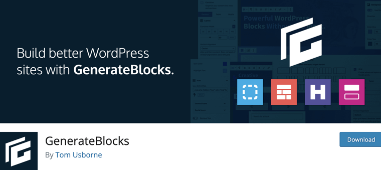 GenerateBlocks WordPress Gutenberg Plugin
