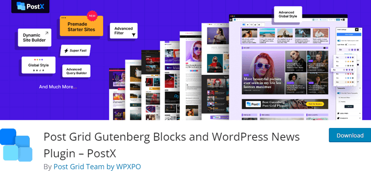 PostX Best WordPress Gutenberg Plugins