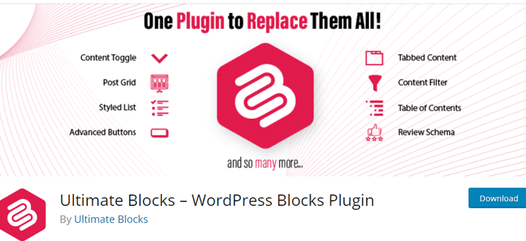 Ultimate Blocks Best WordPress Gutenberg Plugins
