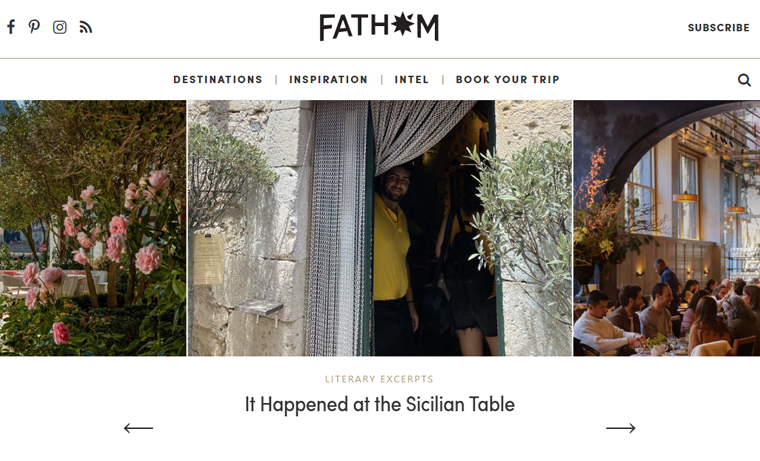 Fathom Magazine Website Example