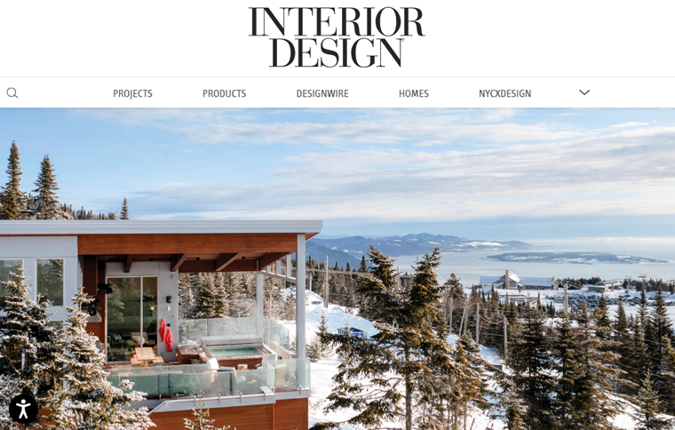 Interior Design Magazine Website Example
