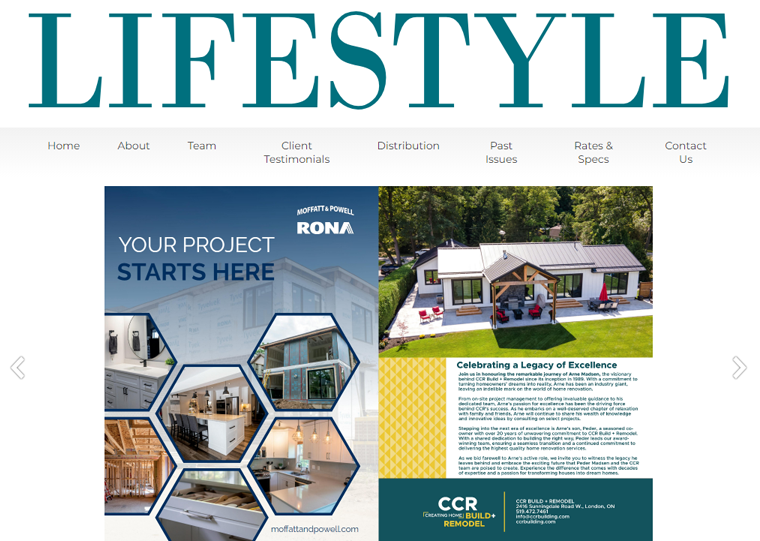 Lifestyle Magazine Website Example