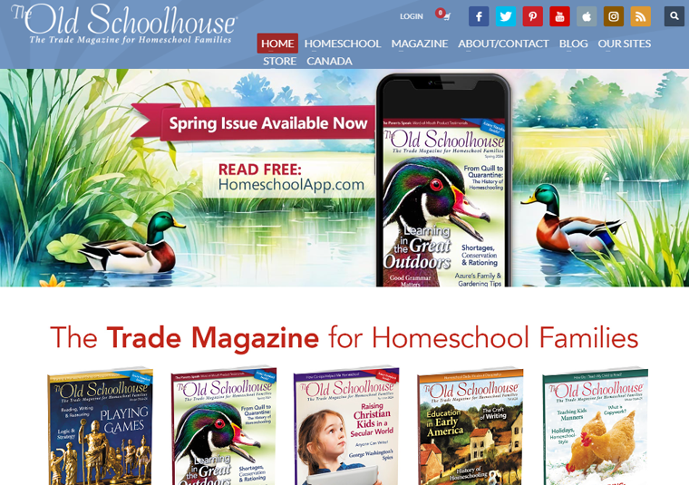The Old School House Education Website Example