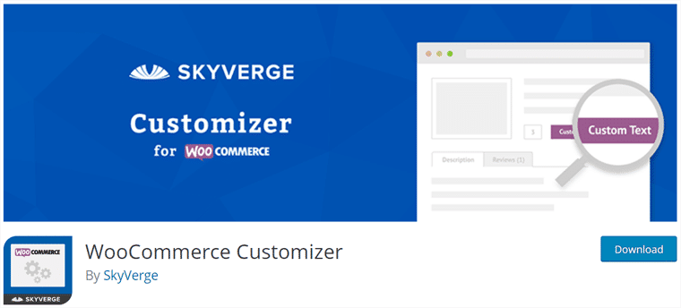 WooCommerce Customizer Plugin