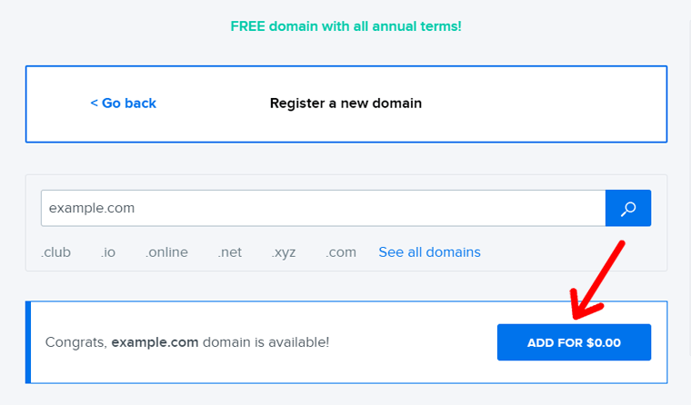 Register New Domain With DreamHost Hosting