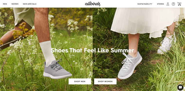Allbirds - Shopify Store Example