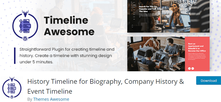 Timeline Awesome Horizontal Timeline WordPress Plugin