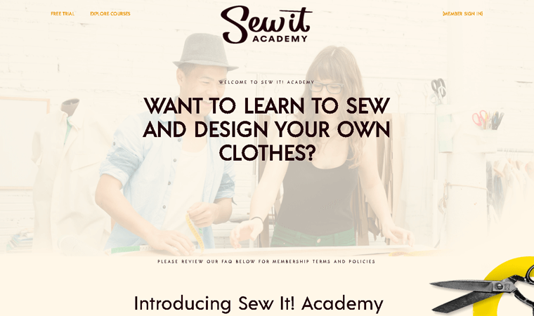 Sew It! Academy Membership Site