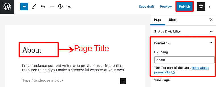 Add About Page to Your Blog