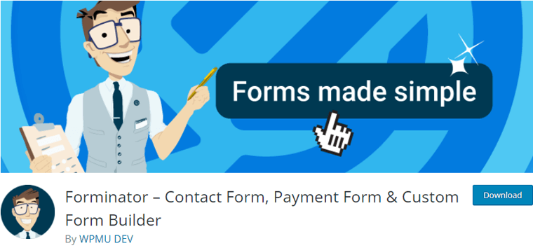 Forminator- WordPress form builder plugin