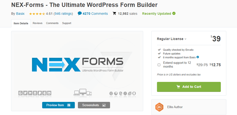 NEX Forms-WordPress form plugins