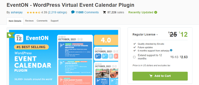 EventON-WordPress events plugins