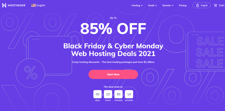 Hostinger Web Hosting Black Friday Deals 2021