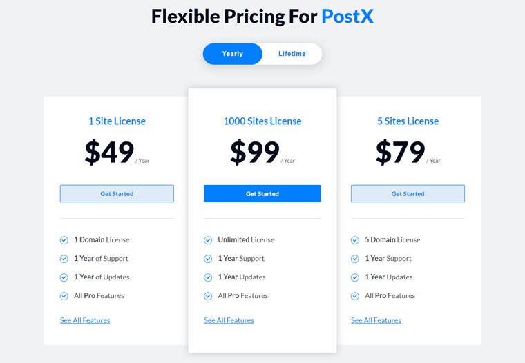PostX Plugin Pricing