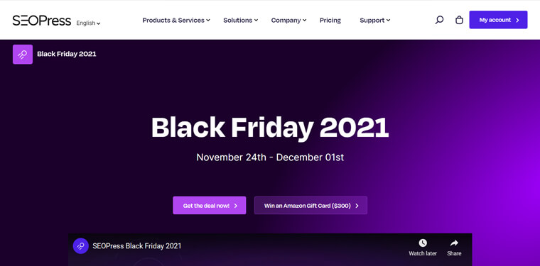 SEOPress Black Friday Deals 2021