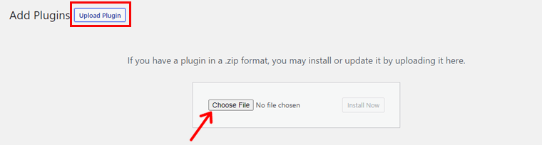 Upload PostX and Choose File