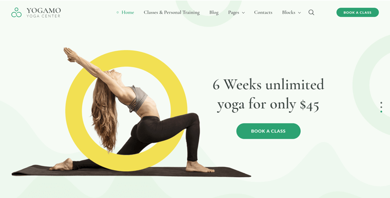 Yogamo WordPress Yoga Theme