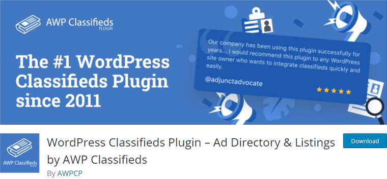 AWP Classifieds Free Plugin