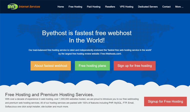 Byethost - Web Hosting Platform
