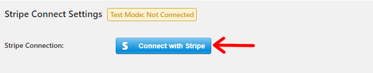Establishing Stripe Connection with a Click