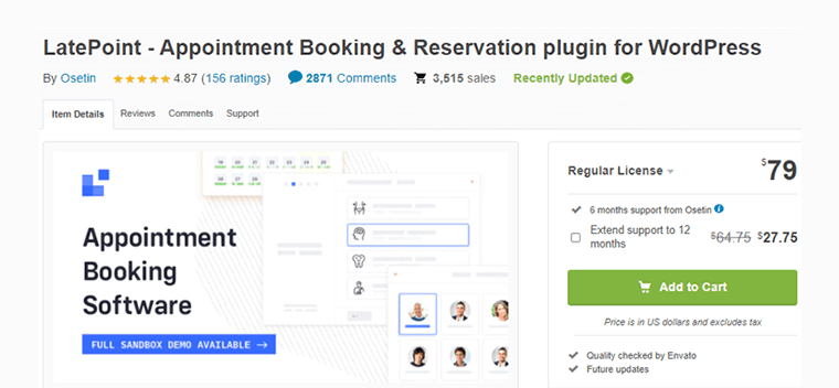 LatePoint Appointment Booking and Reservation for WordPress