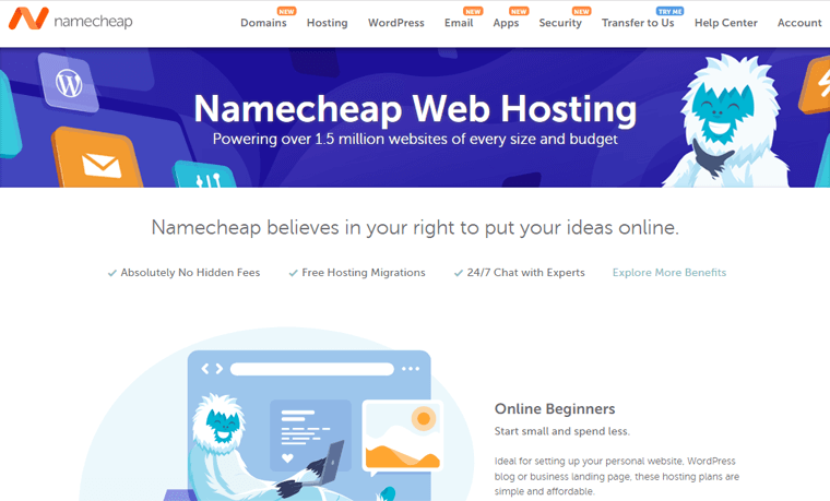 Namecheap Web Hosting Services