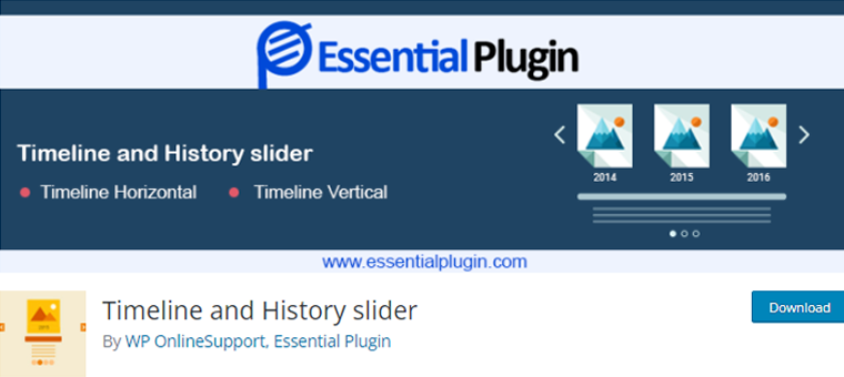 Timeline and History Slider Plugin for WordPress