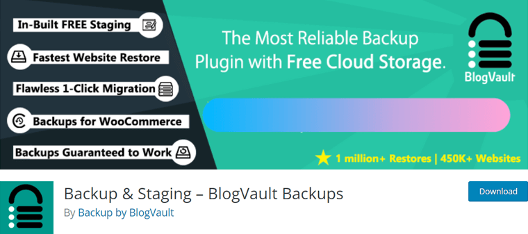 BlogVault Backups and Staging WordPress Plugin