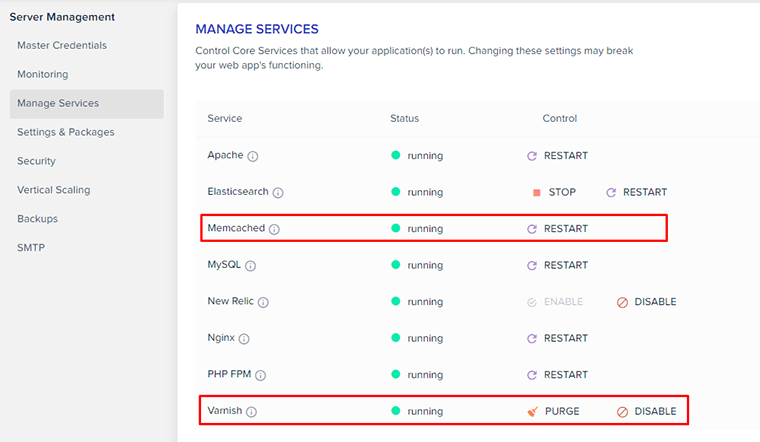 Server-Level Caching Options on Cloudways