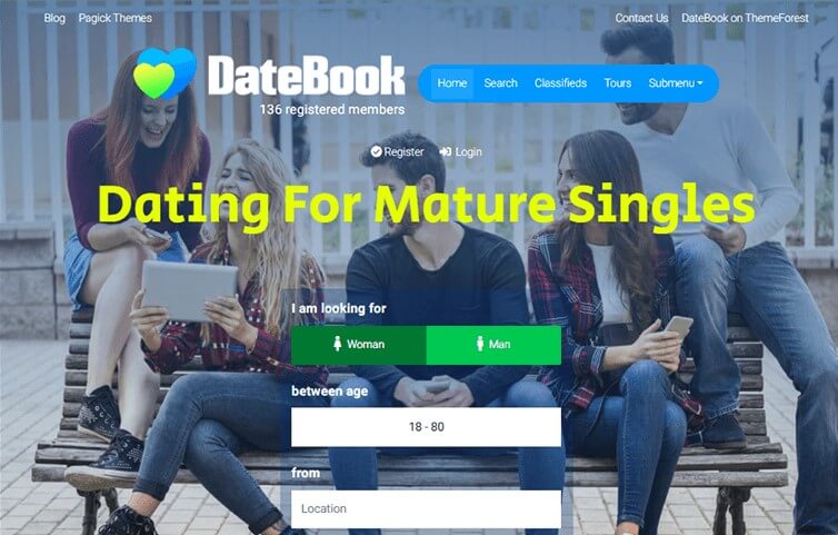 Dateook WordPress Dating Theme