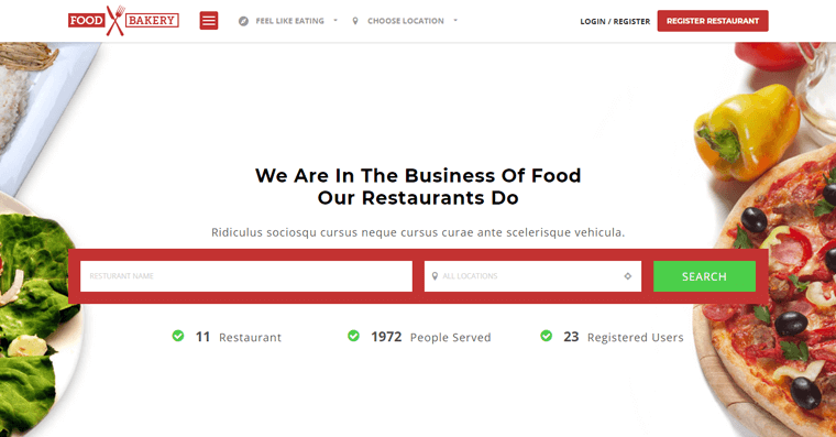 FoodBakery Restaurant Directory Theme