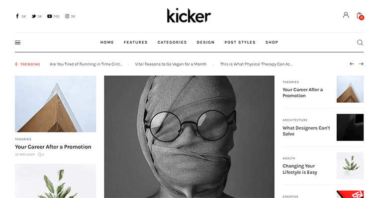 Kicker WordPress Magazine Theme
