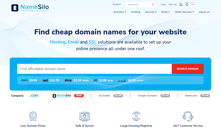 NameSilo Domain Name Registrar