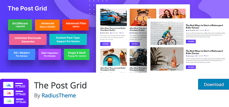 The Post Grid - Best WordPress Blog Grid Plugin