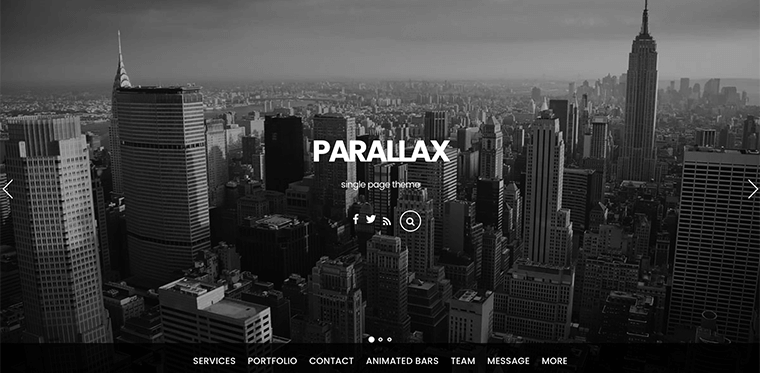 Parallax Themify Theme