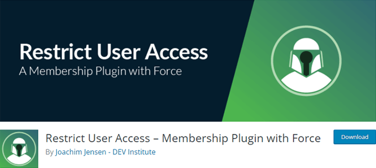 Restrict User Access-Membership plugin for WordPress