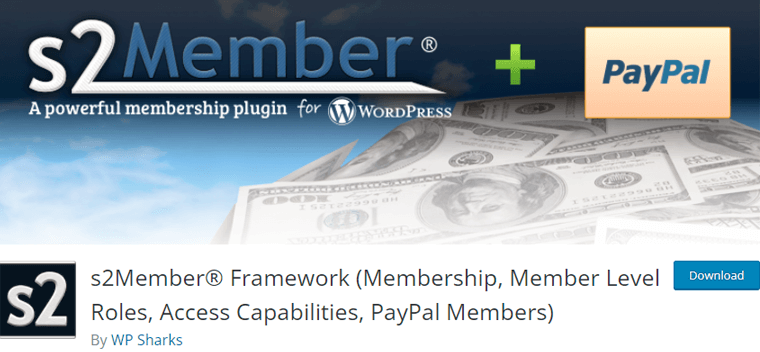 s2Member - WordPress plugin for membership site