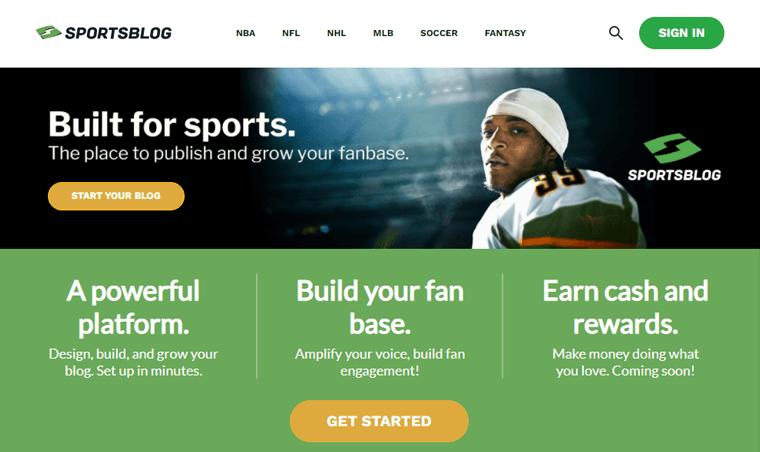 SportsBlog Example ofMost PopularTypes of Blogs
