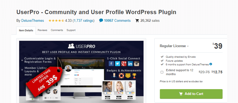 User Pro WordPress Community Plugin