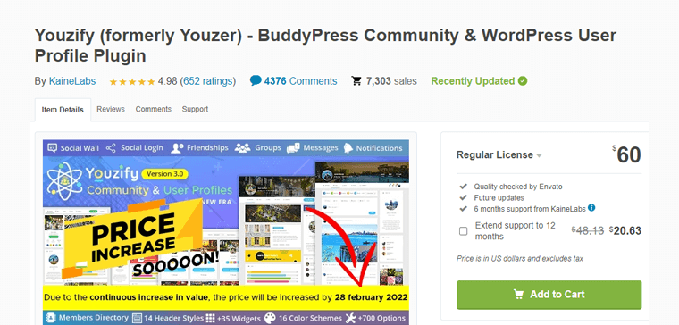 Youzify WordPress Community Builder
