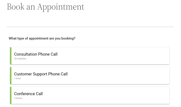 Unlimited Appointment Types in Simply Schedule Appointments