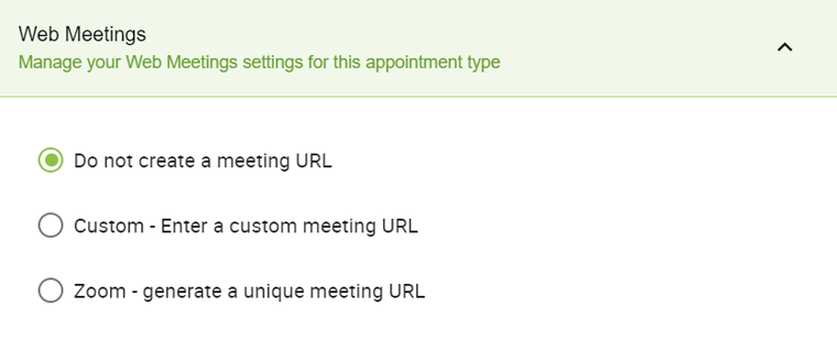 Meeting Link Add for Online Appointment