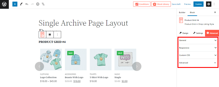 Advanced Customization Possibilities for Archive Layout