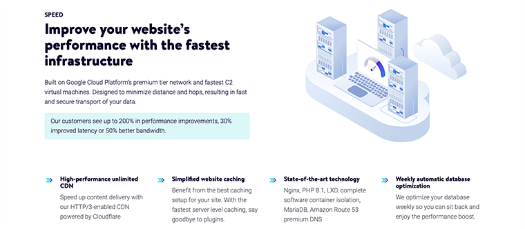 Kinsta - Speed and Performance