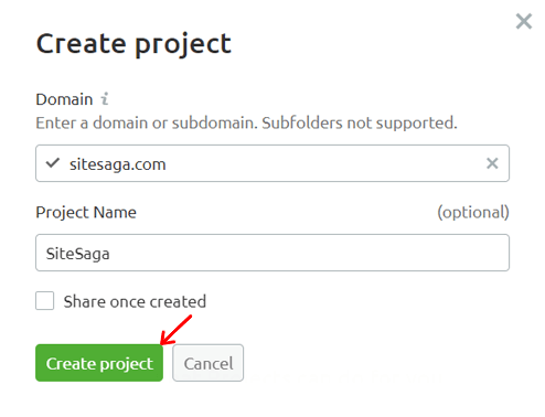 Save a New Project
