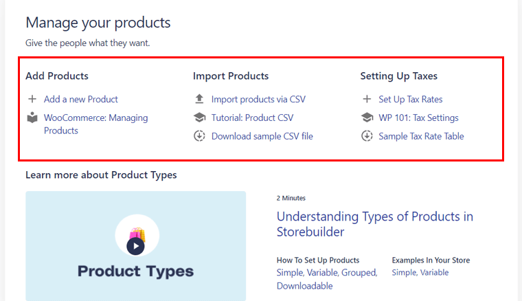 Manage Your Products